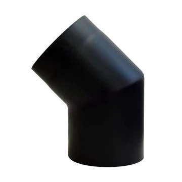 Kandalló vastagfalú könyök Ø 130/45° 1.5mm